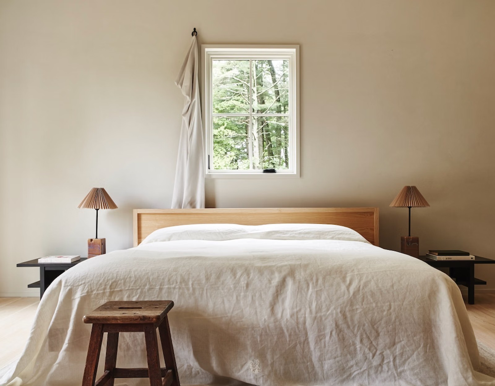 INNESS cabin bedroom with vaulted ceiling