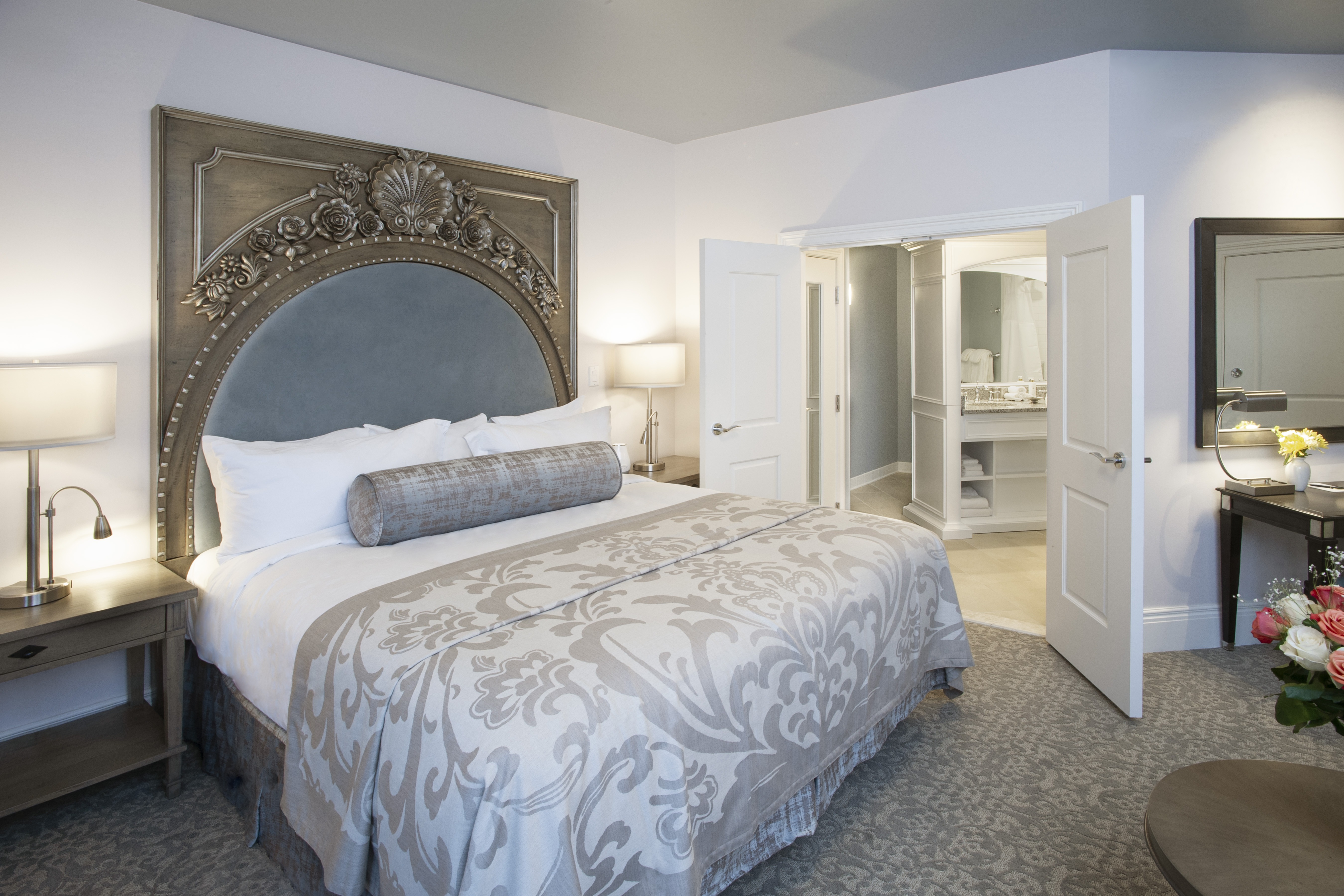 King bedroom at Mirbeau Rhinebeck